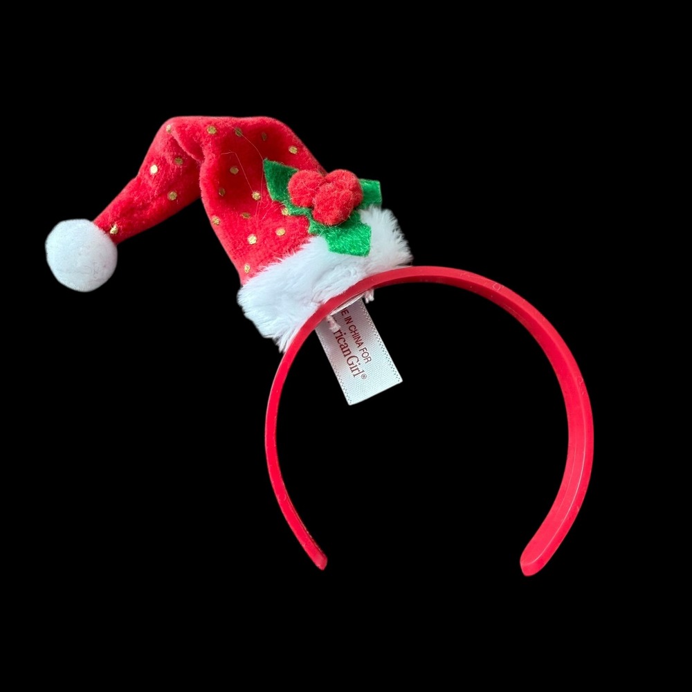 American Girl‎ Doll Silly Christmas Sweater Santa Hat Headband Truly Me AG-9